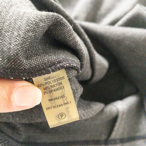 Calvin Klein Charcoal Knit Herringbone Sleeveless Midi Dress SZ 10 Professional - Picture 6 of 7